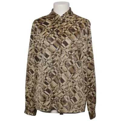 Blouse (Brown, Gold) from Canda C&A Metallic fiber, Polyamide, Polyester