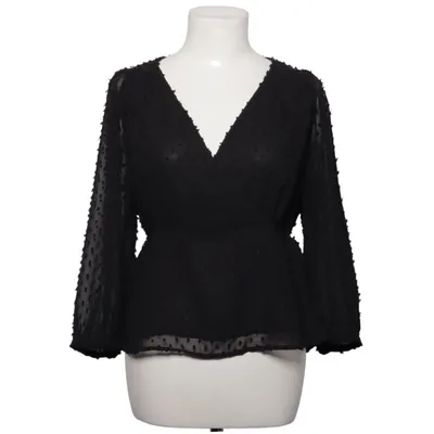 Slå-om bluse (Sort) fra Pigalle Polyester
