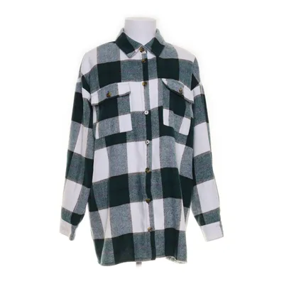 Flanellen overhemd (Groen, Wit) van Noisy May Acryl, Nylon, Gerecycled polyester, Viscose