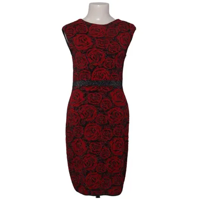 Robe (Rouge, Noir) de Marc Cain Fibre métallique, Polyester, Viscose