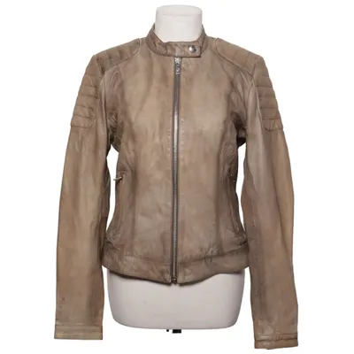 Bikerjakke (Biker 128) fra Goosecraft Bomuld, Læder, Polyester