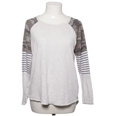 Long sleeve T-shirt (Gray, White, Blue) from Pink Clover