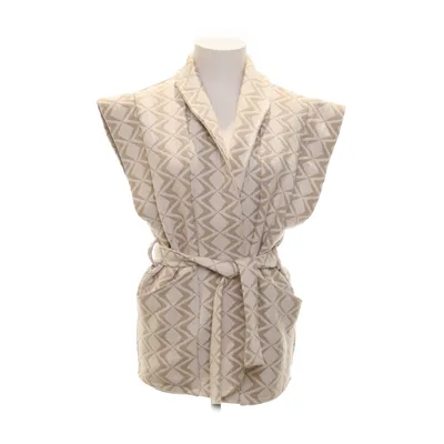 Ytterväst (Beige, Vit) från Pronto Moda Bomull, Polyester