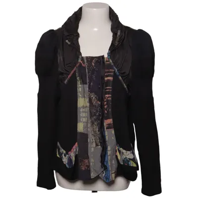 Jacket (Black, Multicolored) from Christine Laure Acrylic, Cotton, Elastane, Polyamide, Polyester, Wool