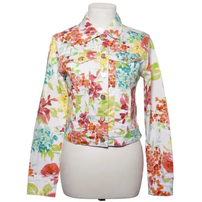 Veste en jean (Blanc, Multicolore) de Flash Jeans Coton, Élasthane