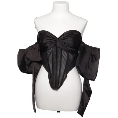 Korsett (Svart) från PrettyLittleThing Elastan, Polyester