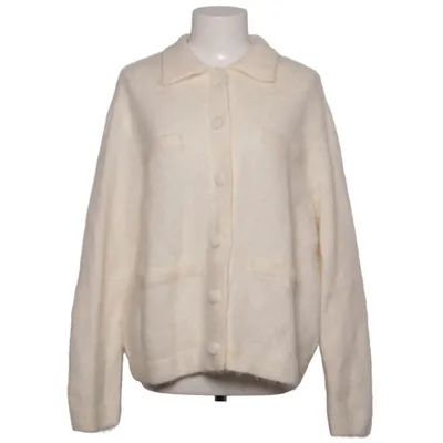 Cardigan (Blanc) de H&M Élasthane, Mohair, Polyamide, Laine