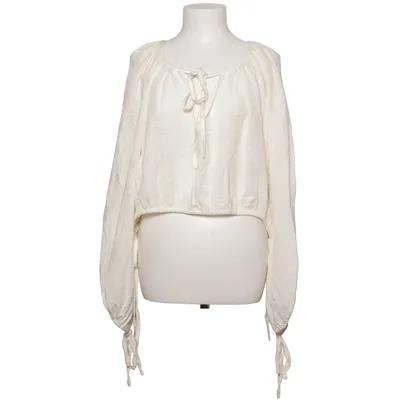 Bluse (Weiß) von H&M Trend Baumwolle, Polyester, Viskose
