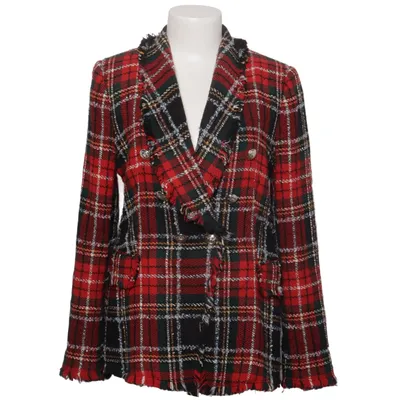 Blazer (Rød, Sort, Grøn) fra Zara Woman Viscose, Uld