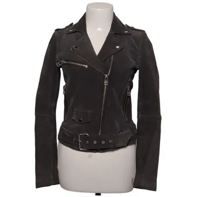 Biker jacket (Belted Velours) from Review Leather, Polyester
