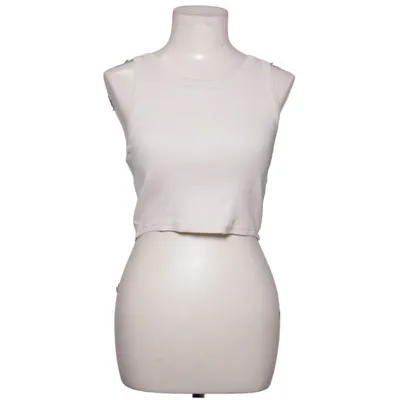 Tanktop (Wit) van Uniqlo Katoen, Elastaan, Polyester