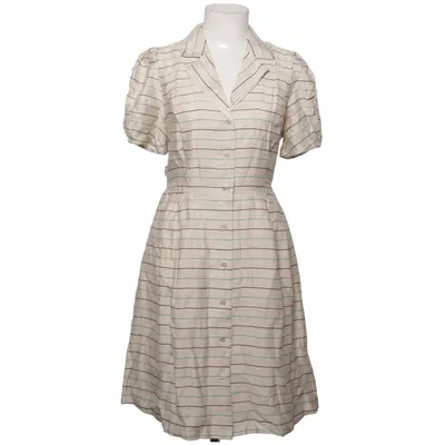 Skjortekjole (Beige, Grøn) fra DKNY Linned, Polyamid, Polyester, Viscose