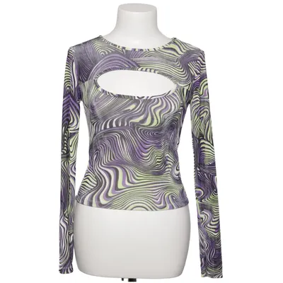 Crop top (Lilla, Flerfarvet) fra Motel Elastan, Polyester