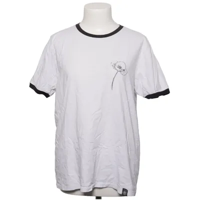 T-shirt (Hvid, Sort) fra Exibit Økologisk bomuld