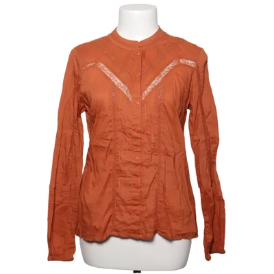 Blouse (Orange) from Cream Cotton, Polyamide
