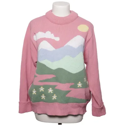 Sweater (Pink, Multicolored) from Vintage Supply Acrylic