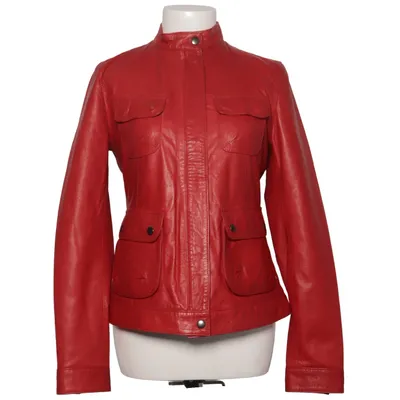 Jacket (Red) from GANT Cotton, Leather, Polyester