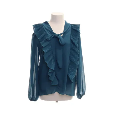 Knytblus (Blå) från Free Style Elastan, Polyester, Viskos
