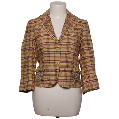 Blazer (Gul, Rød, Hvid) fra Etro Milano Linned, Polyester, Silke, Viscose