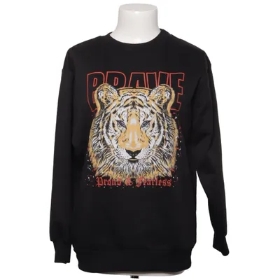 Sweatshirt (Sort, Flerfarvet) fra Pretty Body Elastan, Polyester