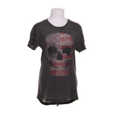 T-shirt (Gray, Red, White) from Japan Rags Linen