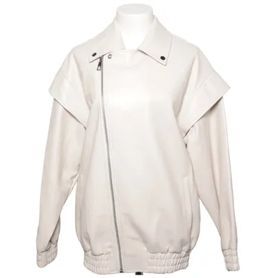 Bikerjacka (Beige) från Missguided Polyester, Polyuretan