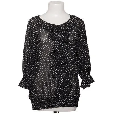 Blouse (Black, White) from Vivance Collection Polyester