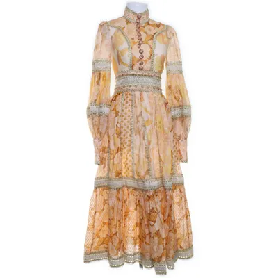 Kjole (Beige, Flerfarvet) fra Zimmermann Bomuld, Metallfiber, Nylon, Polyester