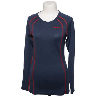 Base layer shirt (Blue, Red) from Bergans Merino wool