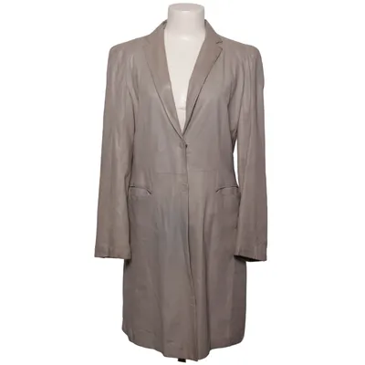 Leather coat (Gray) from Sylvie Schimmel