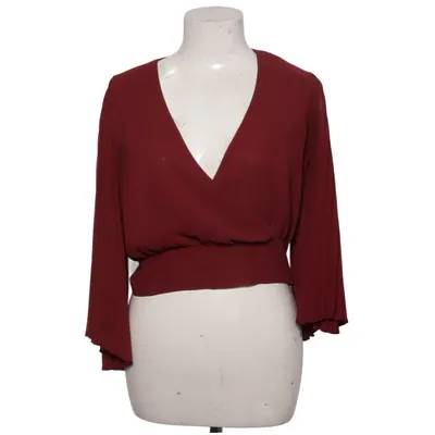 Wrap blouse (Red) from Temt Polyester