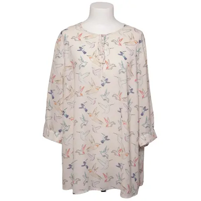 Blouse (Beige, Multicolored) from VA Milano Polyester