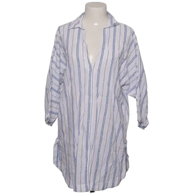 Dress (Blue, White) from H&M Premium Quality Cotton, Linen