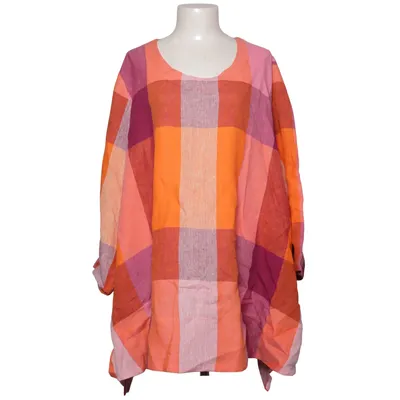 Bluse (Orange, Pink, Lilla) fra Selection by Ulla Popken Linned