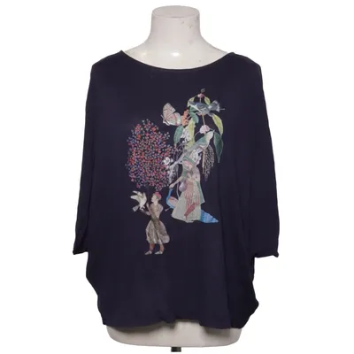 T-shirt (Blue, Multicolored) from Khaadi Modal, Tencel