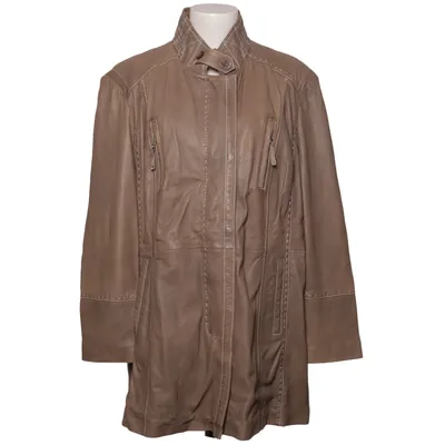 Läderjacka (Beige) från Damo Skinn