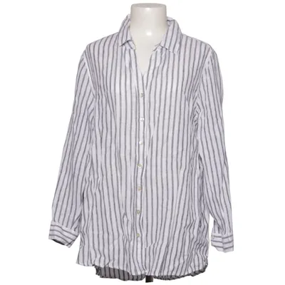 Shirt (White, Blue) from Sigrid Olsen Linen