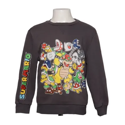 Sweatshirt (Grå, Flerfarvet) fra Super Mario Bomuld, Polyester