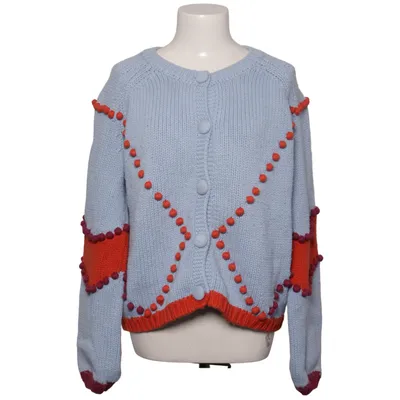 Cardigan (Blauw, Meerkleurig) van Anna + Nina Katoen, Merinowol, Polyamide