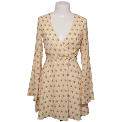 Robe (Blanc, Jaune, Marron) de The Fashion Fraction x NA-KD Polyester