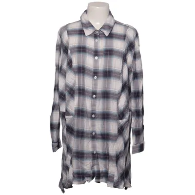 Flannel shirt (Blue, White) from Ulla Popken