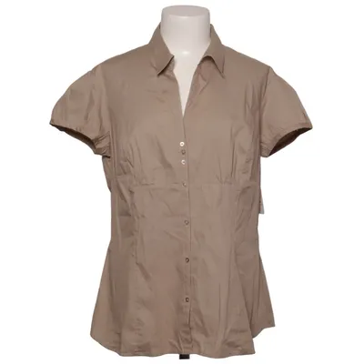 Kortærmet skjorte (Beige) fra Cassis Bomuld, Elastan