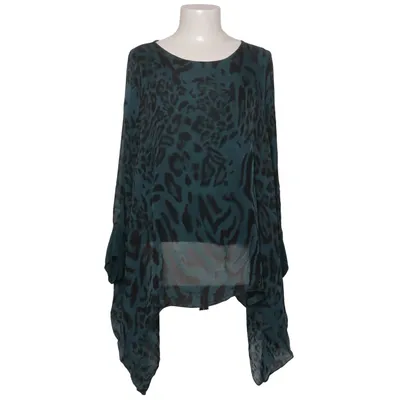 Blouse (Blue, Black) from Impress Elastane, Silk, Viscose