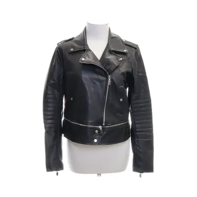 Bikerjacka (Svart) från Zara Basic Outerwear Polyester, Polyuretan