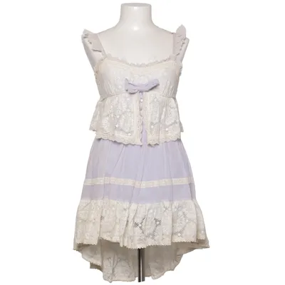 Robe (Violet, Blanc) de Liz Lisa Coton, Polyamide