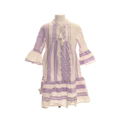 Klänning (Vit, Lila) från Dixie