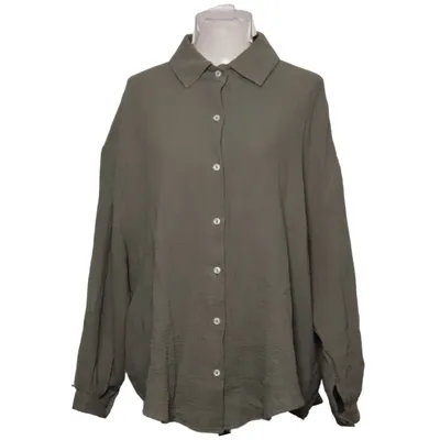 Shirt (Green) from Laura Torelli Cotton
