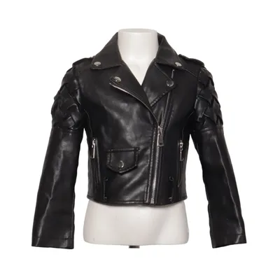 Biker jacket (Black) from Kids Star Cotton, Polyester, Polyurethane, Viscose