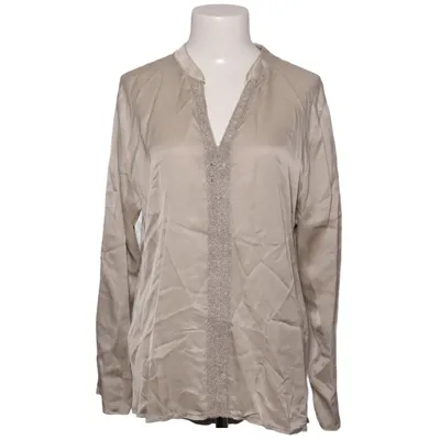 Blus (Beige) från Monton Elastan, Silke, Viskos