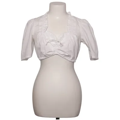 Dirndlblus (Vit) från H. Moser Bomull, Polyester